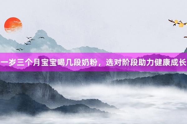 一岁三个月宝宝喝几段奶粉，选对阶段助力健康成长