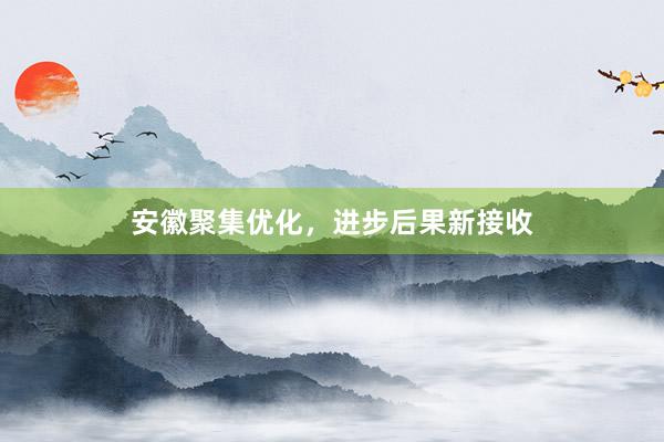 安徽聚集优化，进步后果新接收